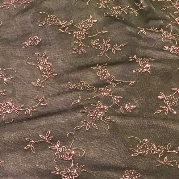 Connected Apparel Womens Maxi Dress Size 20W Sheer Floral Embroidered Whimsigoth - Picture 13 of 16